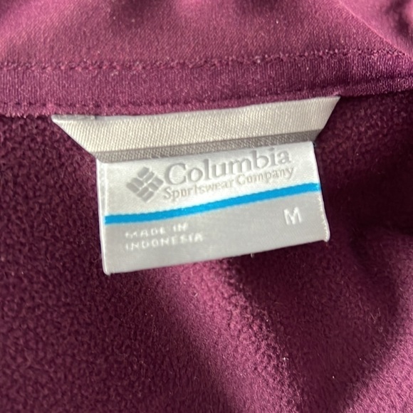Purple Colombia Jacket full zip size medium fleece lined - Picture 10 of 11